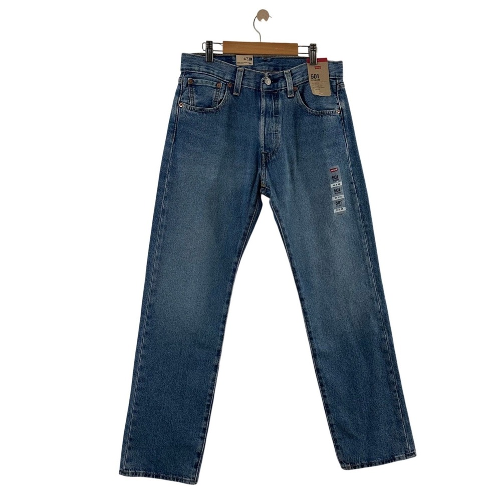 Levis 501 Relaxed Mens Blue Straight Leg Denim Jeans 30x32 NWT‎ 00501-0006